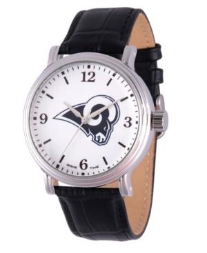 Gametime Nfl Los Angeles Rams Men's Shiny Silver Vintage Alloy Watch