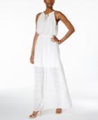 Betsey Johnson Ruffled Blouson Maxi Dress