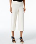 Eileen Fisher Organic Cotton-blend Cropped Pull-on Pants