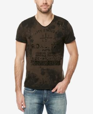 Buffalo David Bitton Men's Tie-dyed Graphic-print T-shirt