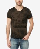 Buffalo David Bitton Men's Tie-dyed Graphic-print T-shirt