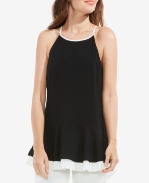 Vince Camuto Colorblocked Peplum Top