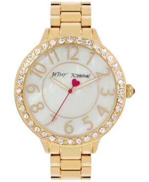 Betsey Johnson Women's Gold-tone Bracelet Watch 41mm Bj00397-26