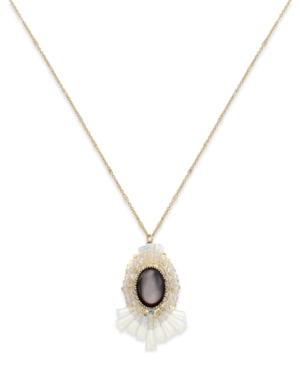 Inc International Concepts Gold-tone Crystal Necklace, Created For Macy's