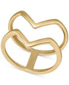 Openwork V-ring In 14k Gold