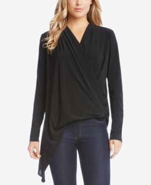 Karen Kane Asymmetrical Surplice Top