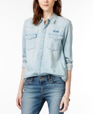 Lucky Brand Western Graphic-detail Denim Shirt