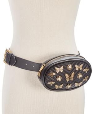 Steve Madden Embellished Quilted Belt Bag