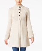 Style & Co Petite Mock-neck Sweater Coat, Only At Macy's
