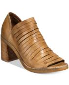Naughty Monkey Blind Date Block-heel Peep-toe Booties Women's Shoes