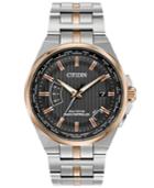 Citizen Eco-drive Men's World Perpetual A-t Two-tone Stainless Steel Bracelet Watch 42mm