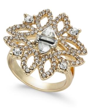 I.n.c. Gold-tone Crystal Statement Ring, Created For Macy's