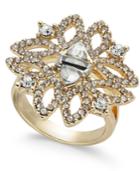 I.n.c. Gold-tone Crystal Statement Ring, Created For Macy's