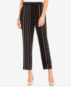 Vince Camuto Cropped Pencil-striped Pants