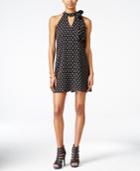 Bar Iii Printed Tie-neck Swing Dress, Only At Macy's