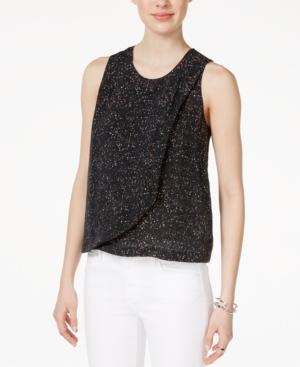 Armani Exchange Sleeveless Faux-wrap Top