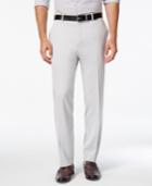Alfani Men's Matte Silver Flat-front Pants