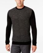 Ryan Seacrest Distinction Men's Heathered Colorblocked Sweater, Created For Macy's