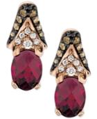 Le Vian Raspberry Rhodolite Garnet (2-5/8 Ct. T.w.) And Diamond (3/8 Ct. T.w.) Drop Earrings In 14k Rose Gold