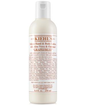 Kiehl's Since 1851 Deluxe Hand & Body Lotion With Aloe Vera & Oatmeal - Grapefruit, 8.4-oz.