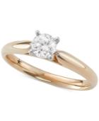 Macy's Star Signature Diamond Solitaire Engagement Ring (1/2 Ct. T.w.) In 14k Gold Or White Gold