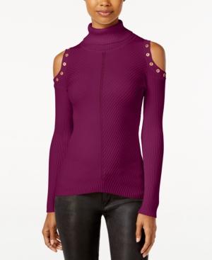 Xoxo Juniors' Embellished Cold-shoulder Sweater