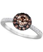 Le Vian Chocolatier Diamond Cluster Ring (9/10 Ct. T.w.) In 14k White Gold