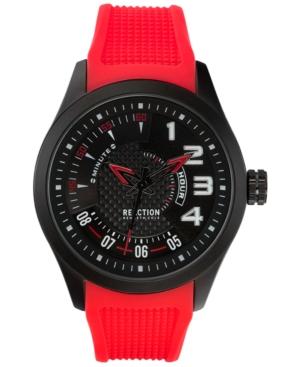 Kenneth Cole Reaction Men's Red Silicone Strap Watch 47mm