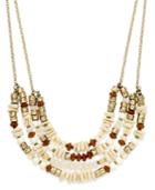 Inc International Concepts Gold-tone 4-row Beaded Necklace, Only At Macy's