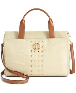 Tommy Hilfiger Eyelet Metallic Canvas Shopper