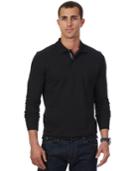 Nautica Big And Tall Solid Long-sleeve Deck Polo
