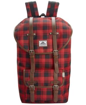 Steve Madden Men's Buffalo Plaid Utility Backpack