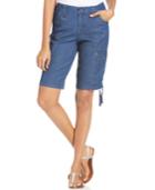 Style & Co. Petite Zip-pocket Tummy Bermuda Shorts, Only At Macy's