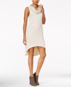 Chelsea Sky Snuggle Me Cowl-neck Dress, Only At Macy's