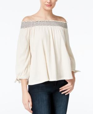 Jessica Simpson Marlena Off-the-shoulder Peasant Top