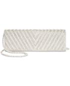 Adrianna Papell Noreen Chevron Beaded Small Flap Clutch
