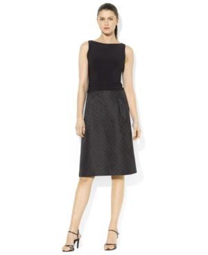 American Living Sleeveless Jacquard Dress