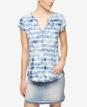 Sanctuary City Cotton Split-neck T-shirt