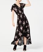 American Rag Juniors' Printed Faux-wrap Maxi Dress, Created For Macy's