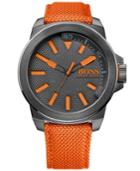 Hugo Boss Men's Boss Orange Orange Woven Nylon Strap Watch 50mm 1513010