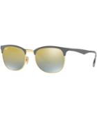 Ray-ban Clubmaster Gradient Mirrored Sunglasses, Rb3538 53
