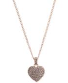 Judith Jack Gold-tone Reversible Crystal And Marcasite Pave Heart Pendant Necklace