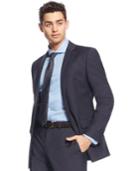 Calvin Klein X-fit Navy Solid Extra Slim-fit Jacket