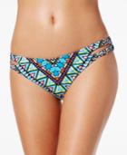 Bar Iii Reversible Printed Cutout Bikini Bottoms, Only At Macy's Women's Swimsuit