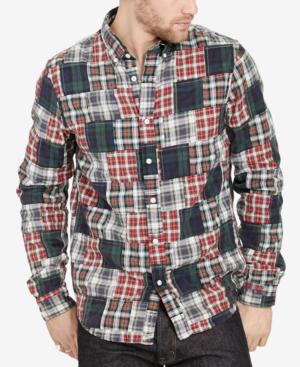 Denim & Supply Ralph Lauren Men's Plaid Patchwork Long-sleeve Shirt