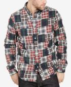 Denim & Supply Ralph Lauren Men's Plaid Patchwork Long-sleeve Shirt