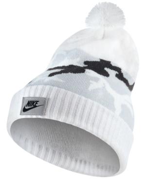 Nike Camo Beanie With Pom-pom