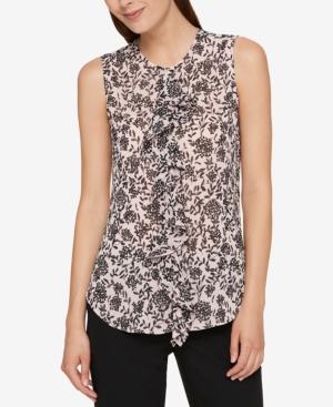 Tommy Hilfiger Ruffled Georgette Top, Created For Macy's