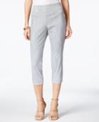 Alfani Printed Pull-on Capri Pants, Only At Macy's