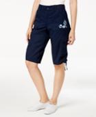 Style & Co Embroidered Bermuda Shorts, Created For Macy's